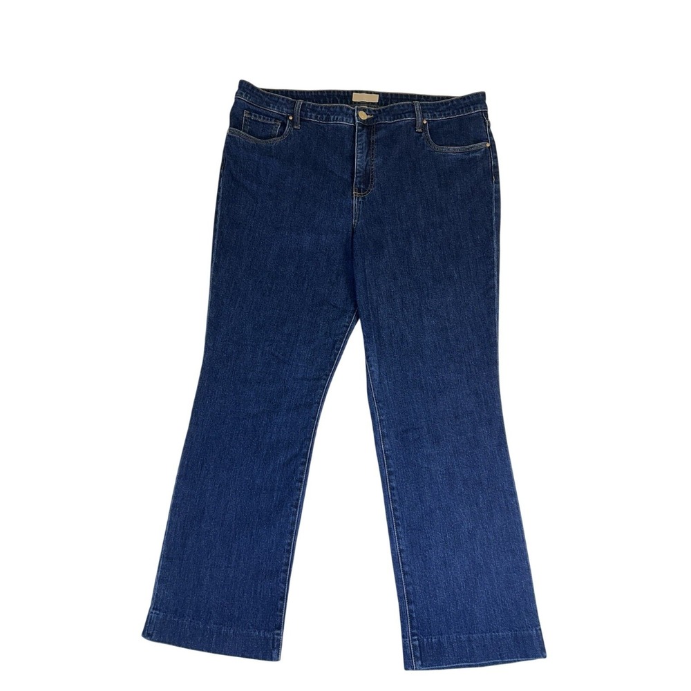 KUT from the Kloth Reese High Rise Fab Ab Ankle Straight Leg Jeans 16 Dark Wash